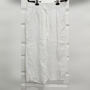 J. Crew Women's White Wide Leg Pants